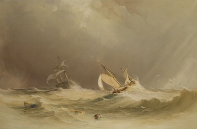 Shipping off Portsmouth by Anthony Vandyke Copley Fielding